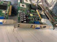 SUN XVR-500 Graphics Accelerator board showing PCI-X interface, DVI and VGA ports, part number 54-001024-001.