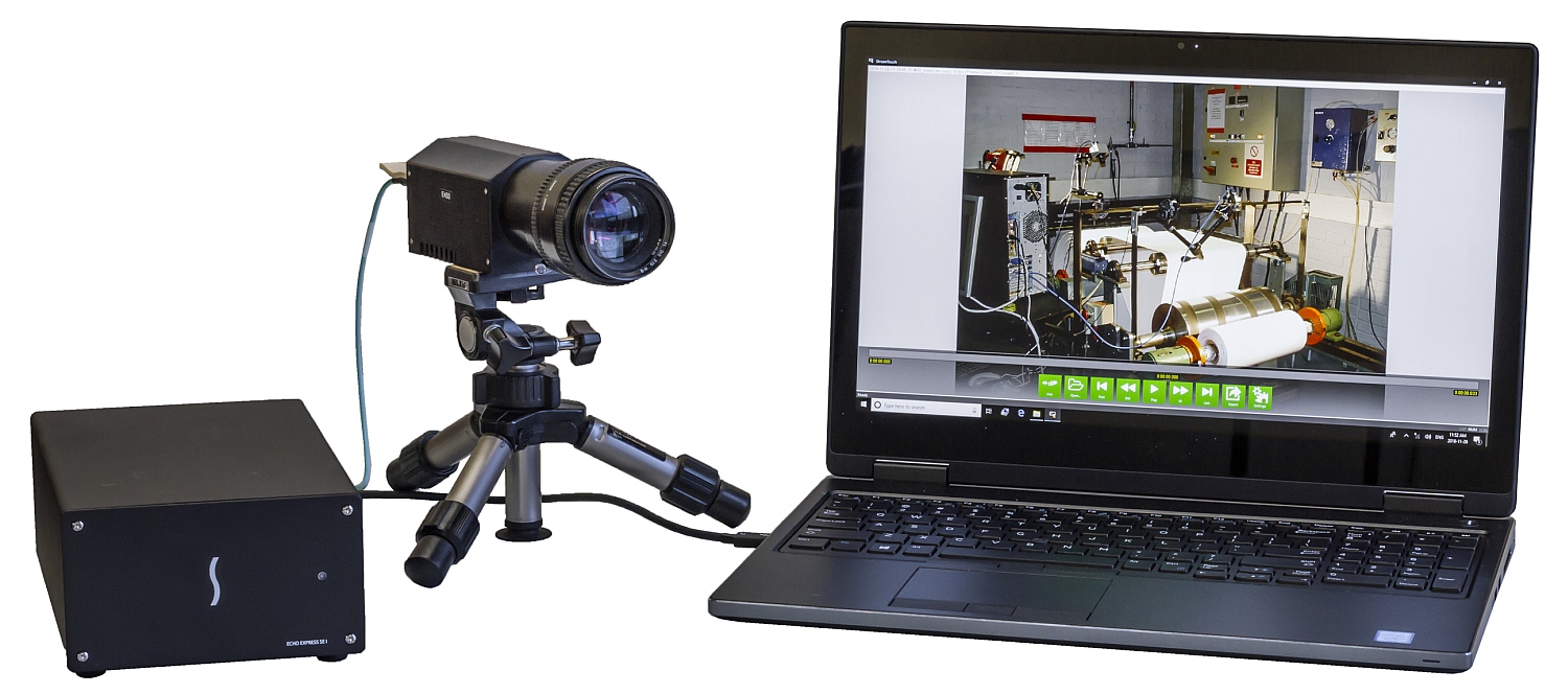 Multicamera, continuous, synchronised, highspeed video recording